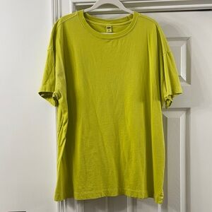 Old Navy Womens Bright Green Short Sleeve Tee